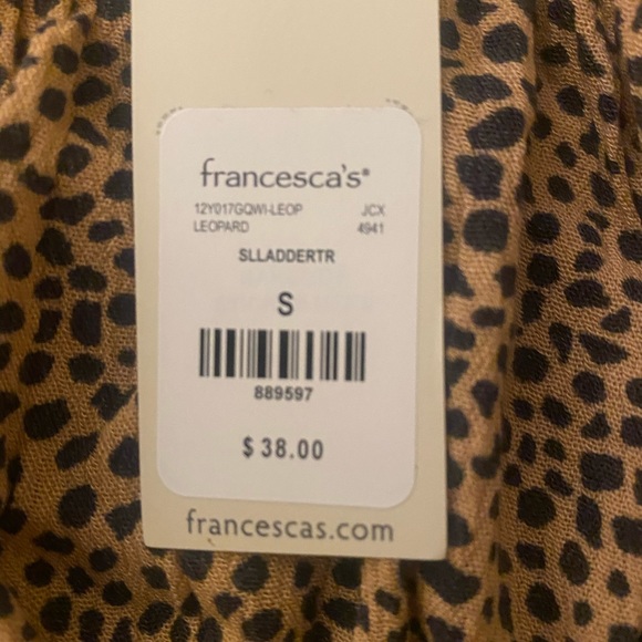 Francesca’s Leopard Print Tank Top - Picture 3 of 3